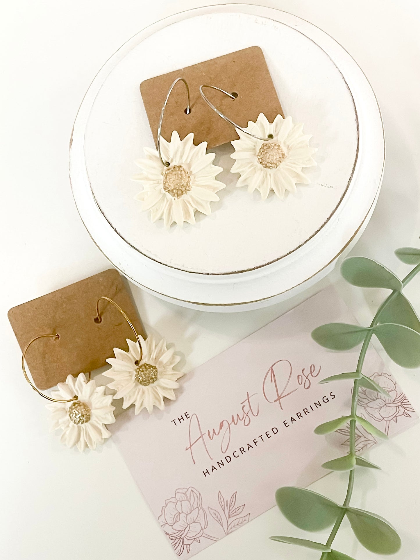 Daisy Hoops (multiple colors)