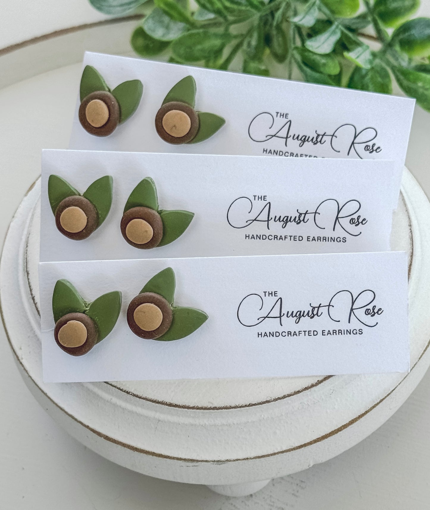 Buckeyes - leaves studs