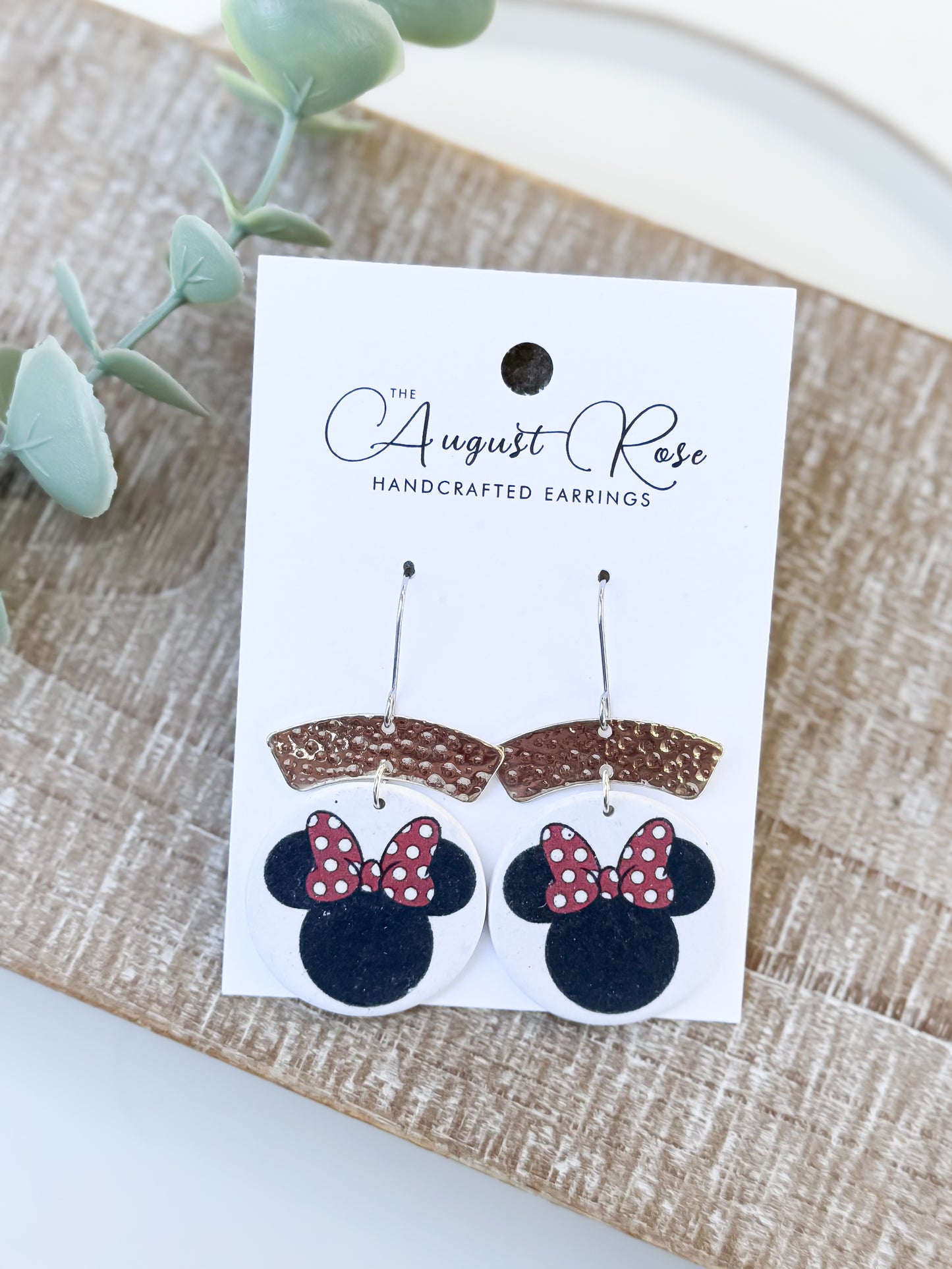 Mouse print dangle SILVER