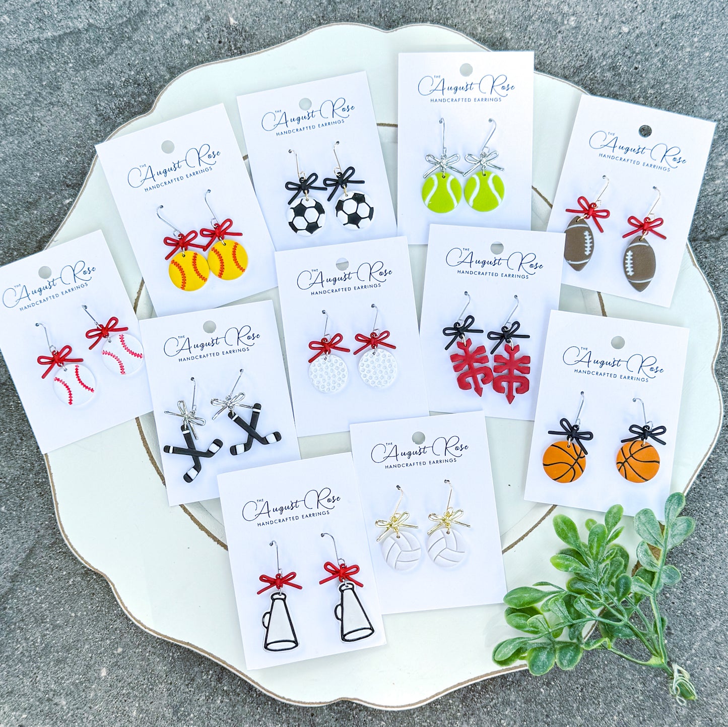 Sports-(ALL SPORTS) Bow Dangles