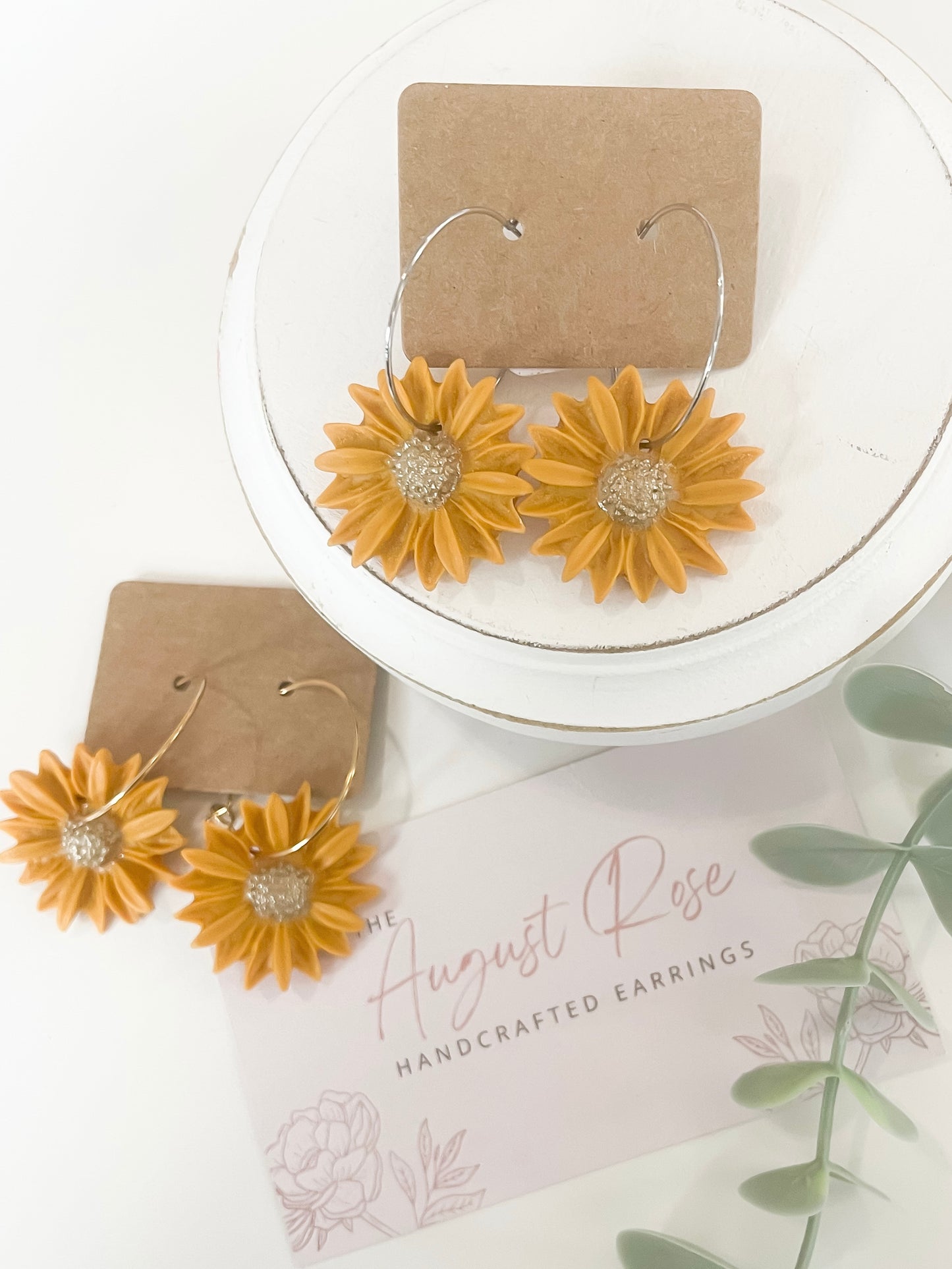 Daisy Hoops (multiple colors)