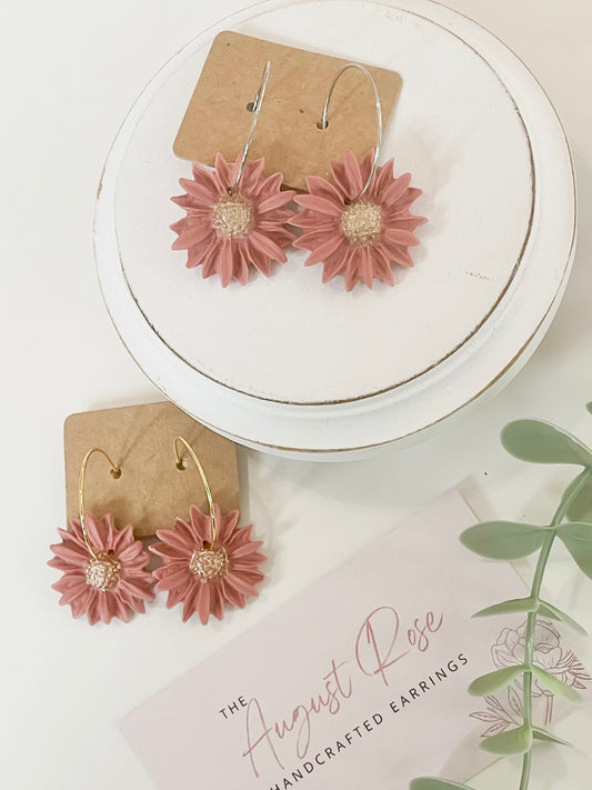 Daisy Hoops (multiple colors)